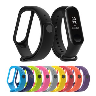 สายรัดข้อมือซิลิโคน Xiaomi Mi band3/4 สายเปลี่ยน สายรัดข้อมือ  สาย Mi band 3 Mi band 4 สายรัดซิลิโคน