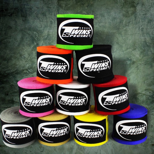แบบยืด!! ผ้าพันมือ Twins ผ้าพันมือนักมวย / TWINS CH-5 Handwraps (ราคาต่อคู่)