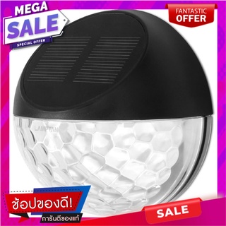 ไฟติดผนัง SOLAR LAMPTAN SPHERE 0.7 วัตต์ COOLWHITE ไฟผนังโซล่าเซลล์ LED SOLAR MOTION SENSOR LAMPTAN SMART SENSOR SPHERE