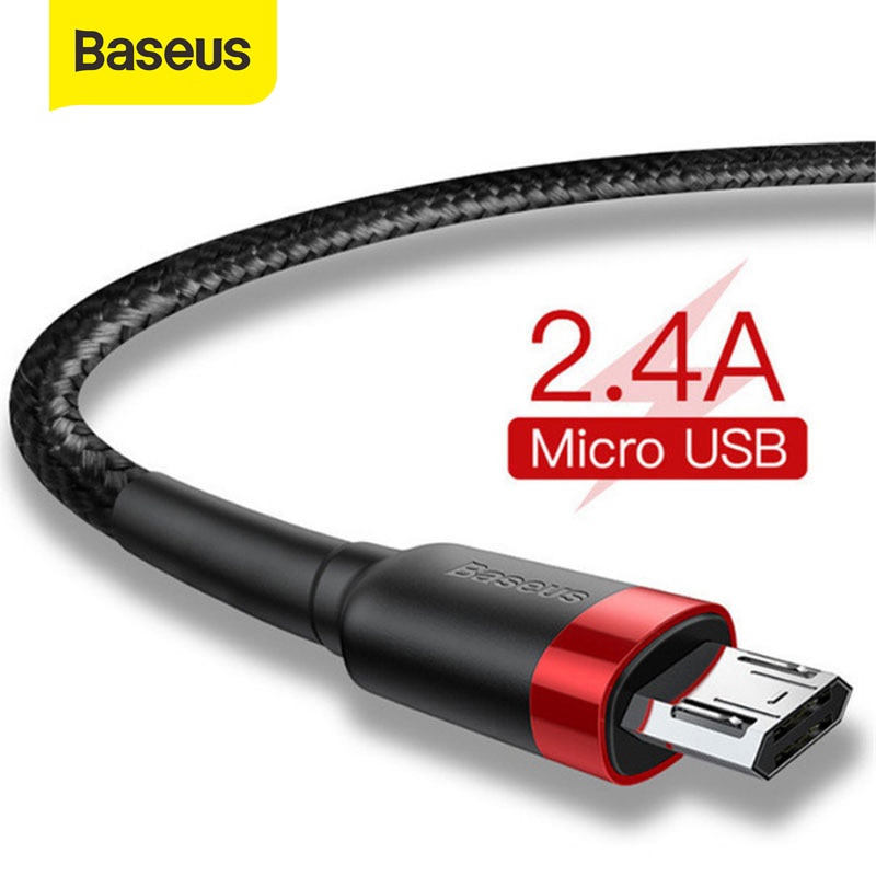 Baseus สายชาร์จ Micro USB 0.5/1/2/3 เมตร สําหรับโทรศัพท์ Samsung