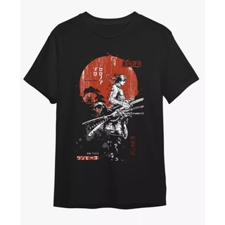 เสื้อยืด ลายการ์ตูนอนิเมะญี่ปุ่น One Piece Roronoa Zoro พรีเมี่ยม สไตล์สตรีท