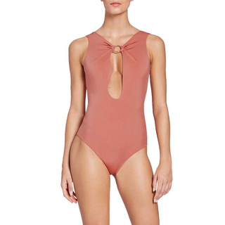 Angelys Balek ชุดว่ายน้ำ Free Form Keyhole Swimsuit รุ่น SS21SW006004012 สีพีช