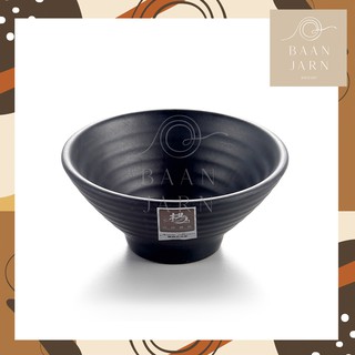 4.8 นิ้ว ถ้วยแบ่ง ชาบู บิงซู ข้าวญี่ปุ่น เมลามีน สีดำ ราคาถูก น้ำหนักเบา black bowl (YG140030)