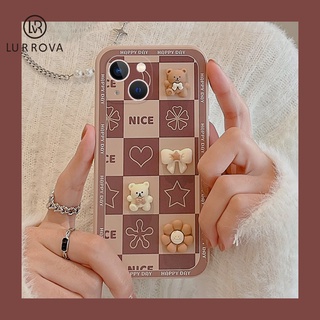 Lurrova เคส VIVO V17 V19 V20 Pro V20SE V15 V11i Y31 Y51 Y76 Y72 Y75 Y85 Y19 Y51A Y51S เคสโทรศัพท์ตุ๊กตาหมีการ์ตูนน่ารัก