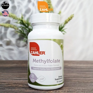 [Zahler] Methylfolate 1000 mcg 60 Capsules เมทิล โฟเลต Supports Healthy Fetal Development