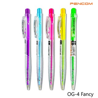 Pencom OG04 ปากกาหมึกน้ำมันแบบกด แฟนซีใส Pen
