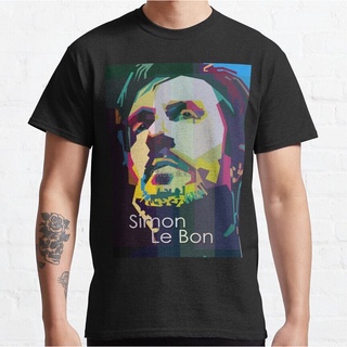 คอลูกเรือ[พร้อมส่ง] เสื้อยืด พิมพ์ลาย Simon Le Bon Duran Pop Art สําหรับผู้ชาย ผู้หญิงS-5XL