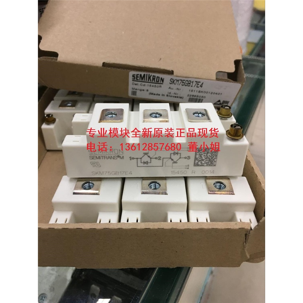 YY SKM75GB176D SKM100GB176D SKM75GB173D SKM75GB17E4 SKM100GB173D SKM100GB17E4 IGBT โมดูลพลังงานใหม่