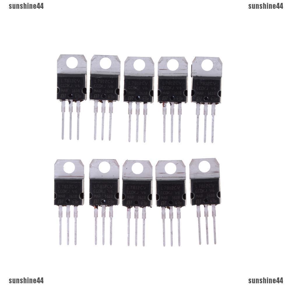 อุปกรณ์ควบคุมแรงดันไฟฟ้า Sun 44 10 Ic L 7812 Cv L 7812 To - 220