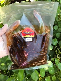 ถูกสุด อร่อย น้ำพริกตาแดง 400 กรัม ตาแดง ตาแดงแมงดา เผาตาแดง เผาป่า