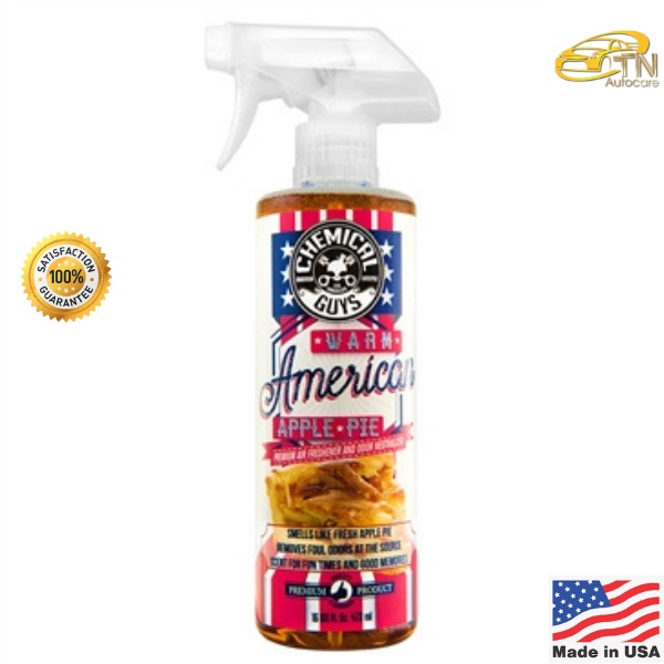 Chemical Guys Warm American Apple Pie Premium Air Freshener & Odor Eliminator (16 oz) (ของแท้)