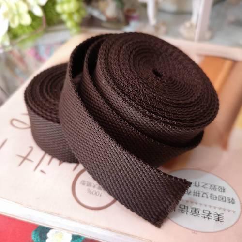 1.2 inch 90cm 1pcs สายผ้า สายสปัน สีน้ำตาล สายกระเป๋า ขนาด 1.2 นิ้ว x 1y (กว้าง 30 มิล แบ่งตัดความยาว 90 เซนติเมตร)