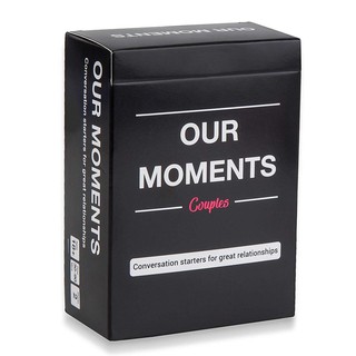 our moments:100 thoughht provoking เกมการ์ดสตาร์ทเตอร์ของเล่นสําหรับเด็ก/ผู้ใหญ่