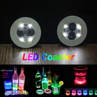 ที่รองแก้วเทอร์โบ LED เรืองแสง กันน้ํา ปลอดภัย สําหรับตกแต่งบาร์