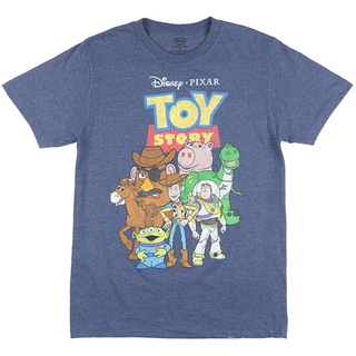 เสื้อยืดพิมพ์ลายเสื้อยืดเสื้อยืดคอวี ผ้าฝ้าย 100% พิมพ์ลาย Disney Toy Story โอเวอร์ไซซ์ สําหรับผู้ชาย MQXI S-4XL