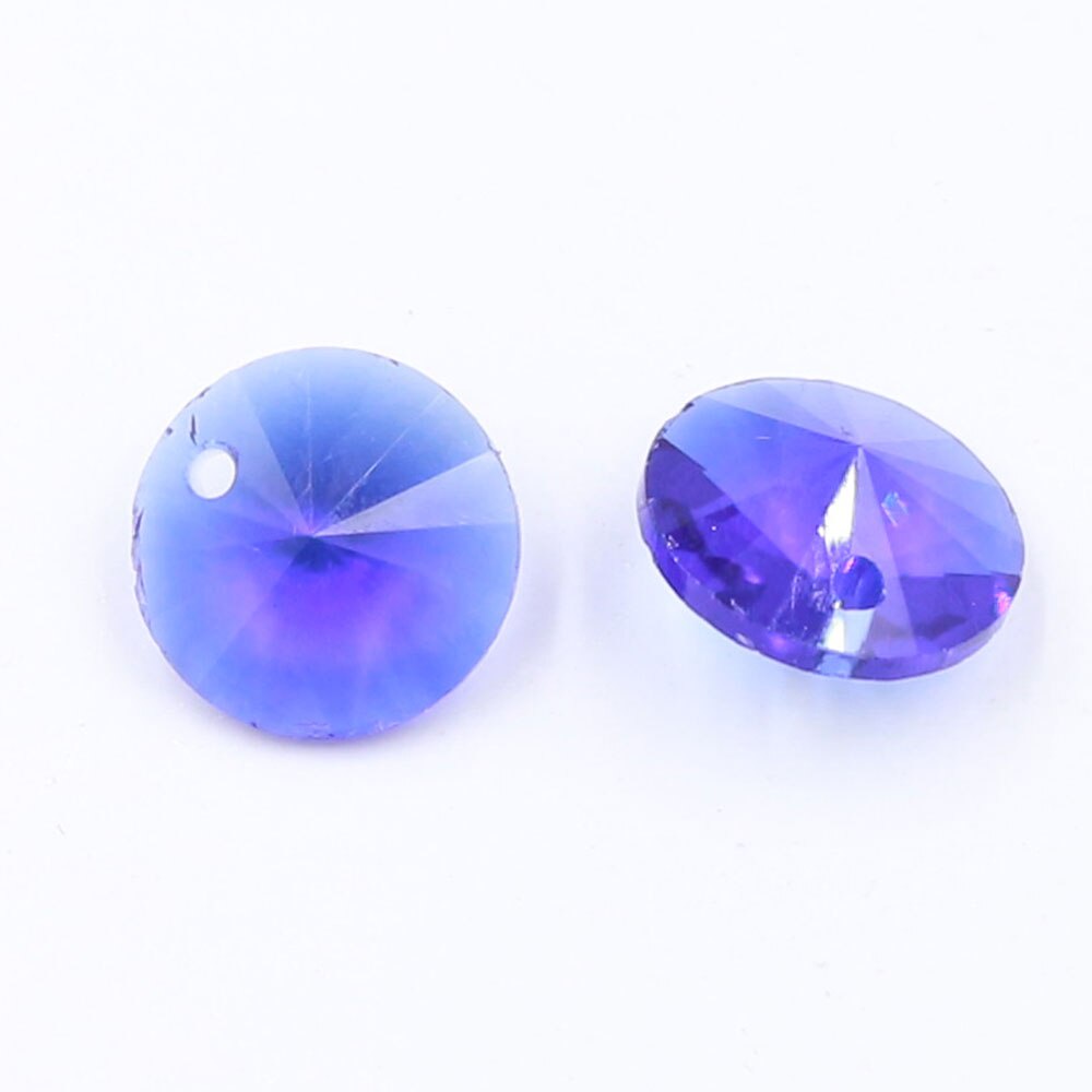 ลูกปัดคริสตัล Rivoli ทรงกลมสําหรับทําเครื่องประดับสร้อยคอแหวนแฟนซี 50 ชิ้น 8 มม
 - รูปที่ 2