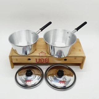 หม้อด้ามตราจระเข้ หม้อต้มมาม่า หม้อยำ หม้อแกงหนา สวย ทนทาน มี2ขนาดให้เลือก18cm.และ 20cm.