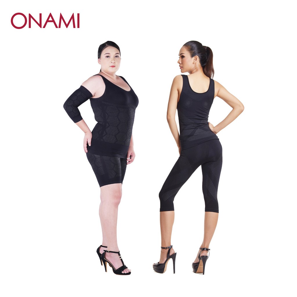 Onami Nanowell  Double dot  สีดำ 1 ชุด แถม  Onami Perfect Legging 5L 1 ชุด