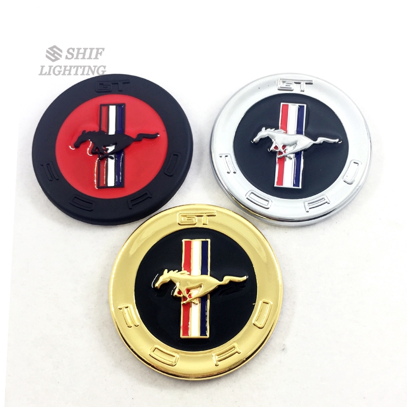1 x โลหะ Ford Mustang GT Horse Emblem สติกเกอร์รถ Auto โลโก้ตกแต่งสําหรับ Ford Mustang GT