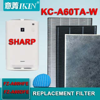 ชุดแผ่นกรอง HEPA และ แผ่น CARBON ใช้ใน SHARP รุ่น KC-A60TA-W (รหัสแผ่นกรอง FZ-A60HFE / แผ่นคาร์บอน FZ-A60DFE)