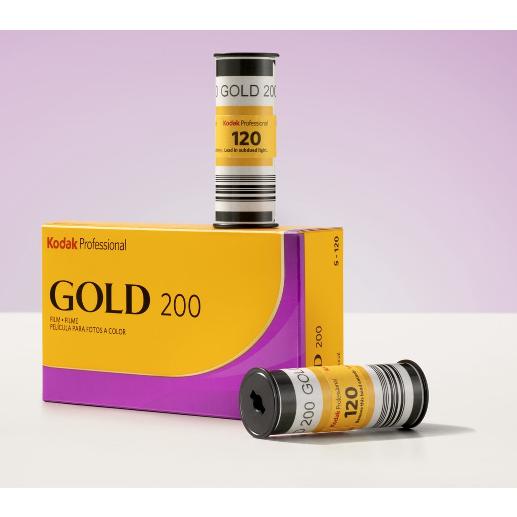 ฟิล์มสี 1pack 5ม้วน Kodak Gold 200 120 Medium Format Film Color Negative ฟิล์ม ฟิล์มถ่ายรูป