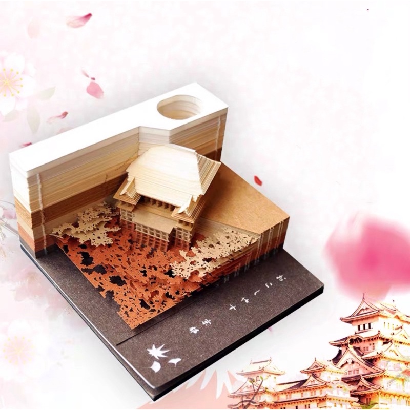 กระดาษโน๊ต 3D เจดีย์ Kiyomizu
