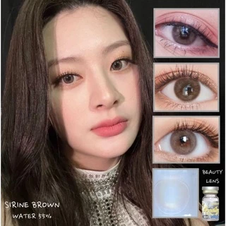 คอนแทคเลนส์ ซีรีน สีน้ำตาล Sirine Brown (Beautylens)เลนส์อั้มค่าอมน้ำ55% สายตา 50-1000