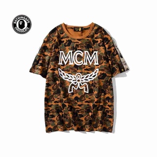 เสื้อยืดแฟชั่นสุภาพสตรี Bape &amp; Mcm