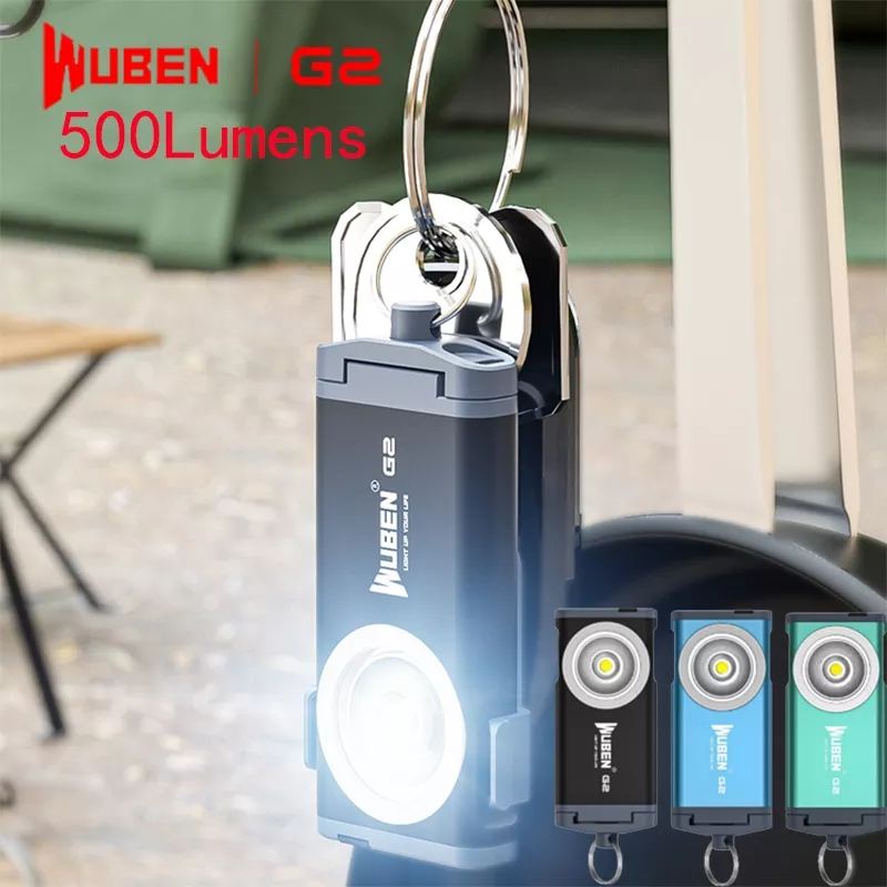 ไฟฉายพวงกุญแจ Wuben G2 500LM ชาร์จUSB แบตในตัว ท้ายแม่เหล็ก