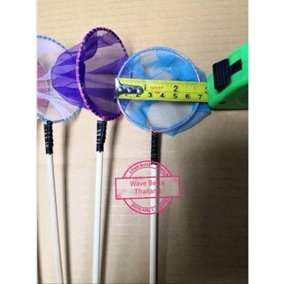 กระชอนปลากัด แบบตาข่าย , แบบกลม ขนาด 7 Cm , แบบเหลี่ยม ขนาด 5.5 Cm สวิงตักปลา