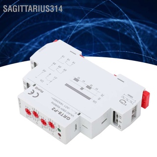 Sagittarius314 รางรีเลย์ตั้งเวลา เอาท์พุตอิเล็กทรอนิก 230V พร้อมตัวบ่งชี้