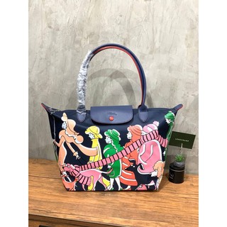 💕Longchamp x Cloe Floirat Long Handle Large Modele Depose Special Edition