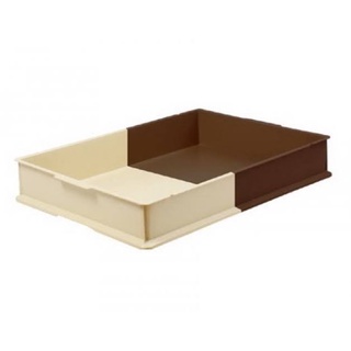 Bakery Tray ลังเบเกอรี่ 8227 สีครีมน้ำตาล 25lt/5 ขนาด44 X 61.2 X 9.6 cm