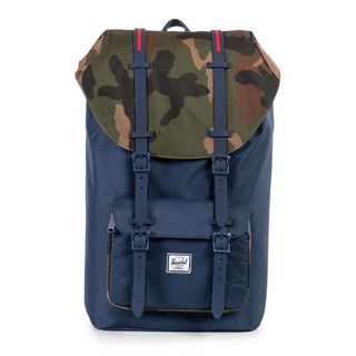 กระเป๋าเป้ ของแท้ ส่ง Herschel Little America Backpack - Navy / Woodland Camo