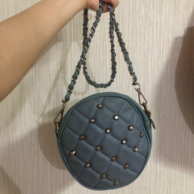 กระเป๋าสะพาย สีฟ้าแบรน AIIZ