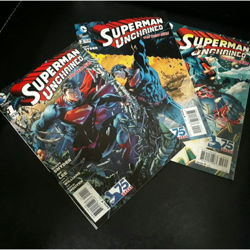 SUPERMAN UNCHAINED 1-3 DC Comics, 2013
