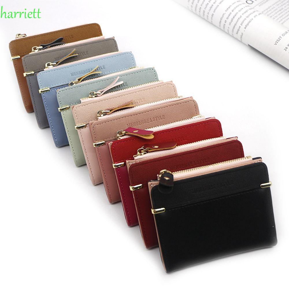 HARRIETT Fashion Korean Money Bag Simple Card Holder Women Coin Purse