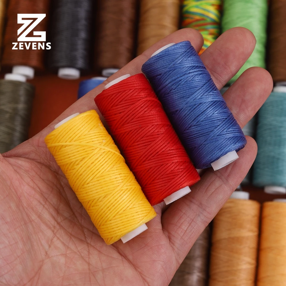 50m 0.8 มม.แบน Waxed Thread สําหรับหนัง Waxed สายไฟสําหรับ Diy หัตถกรรมเครื่องมือมือเย็บด้ายแบน Waxed เย็บ Line