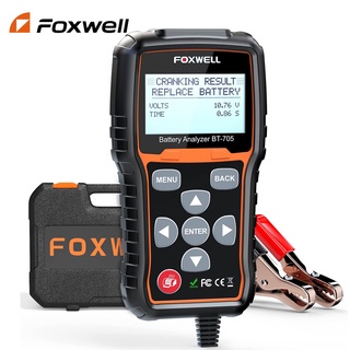 Foxwell BT705 เครื่องทดสอบแบตเตอรี่ 12v 24v 100-2000CCA สําหรับรถบรรทุก