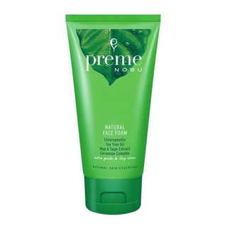 (สีเขียว) Preme Nobu Natural Face Foam 100g.พรีม โนบุ เนเชอรัล เฟซ โฟม 100กรัม.