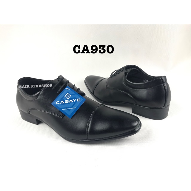 Cabaye รองเท้าหนัง รองเท้าคัทชูชาย CA930-black