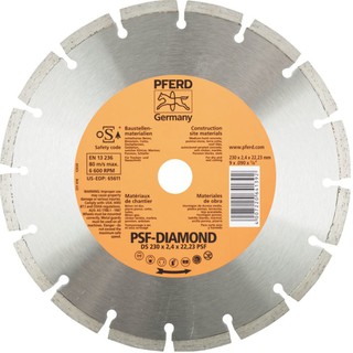 PFERD ใบเพชร 9" รุ่น Segment DS 230x2,3x22,23 PSF [D230-22.2C]