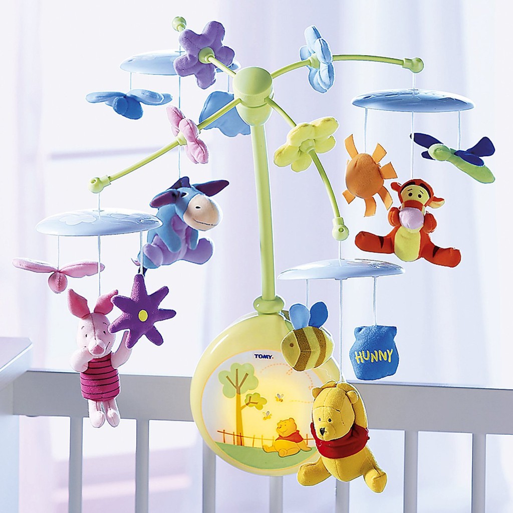 tomy winnie the pooh light up cot mobile