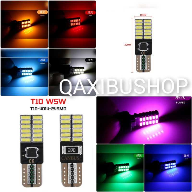 หลอดไฟ LED T10 w5w canbus