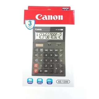 เครื่องคิดเลข สีดำ Canon AS-1200