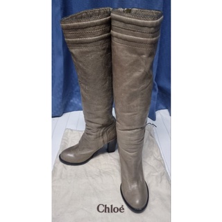 รองเท้าBoots หนังแบรนด์chloeแท้