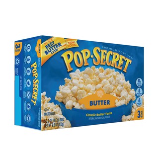 POP-SECRET ไมโครเวฟป๊อปคอร์น รสเนย 270g (90.7x3 Bags) EXP : 28.01.24