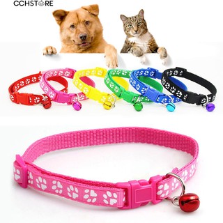 หมาแมวแมวแมวแมว Buckle พิมพ์พอดี Bell Adjustable Pet Collar