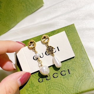 Gucci ต่างหูแฟชั่น รูปอสมมาตร สวยหรู