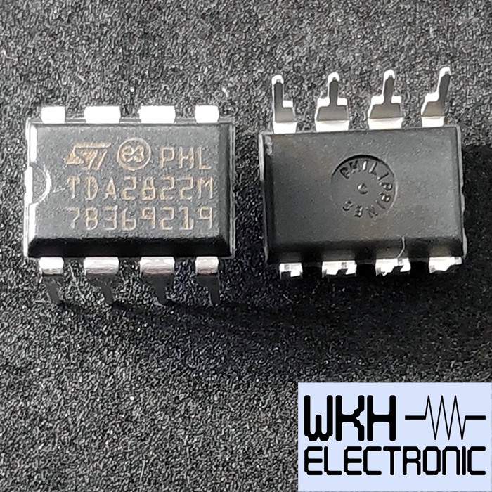 ต้นฉบับ IC TDA2822 DIP8 TDA2822M TDA 2822 สเตอริโอเครื่องขยายเสียงปฏิบัติการ